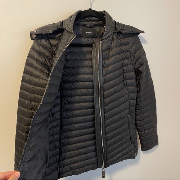 RUDSAK Women's Lightweight Down Filled Puffer Zip Up Hooded Jacket Size Small - Picture 5 of 15